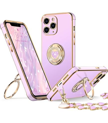 XYZ for iPhone 11 Pro Case with Stand, Phone Case with Double Ring